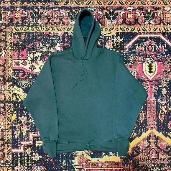 Vintage Sports by Russell Athletic Hoodie Mens Large Green Sweatshirt  90s - Picture 1 of 2